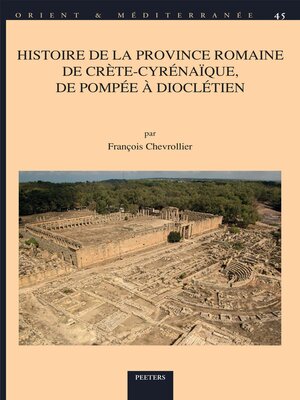 cover image of Histoire de la province romaine de Crete-Cyrenaique, de Pompee a Diocletien
